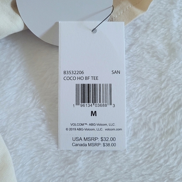 Volcom💎 "True To This" Repeating Logo Boyfriend👫 Tee👕 - NWT - Picture 13 of 13